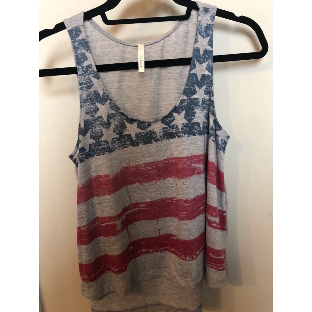 American flag crop top